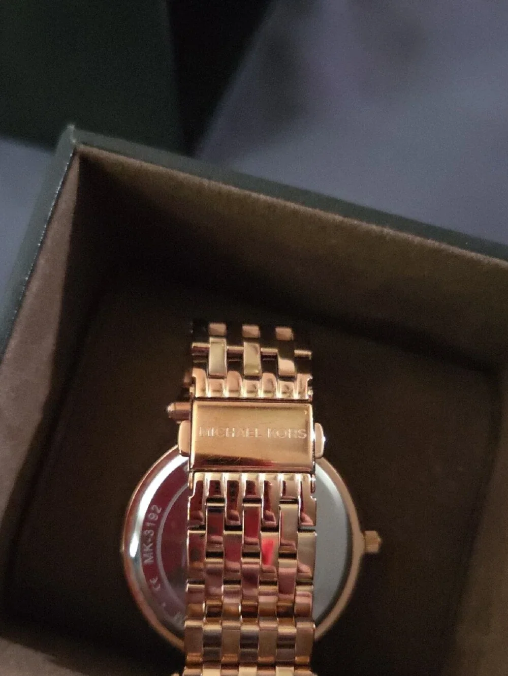 Michael Kors Rose Gold Crystal-Trim Bracelet Watch